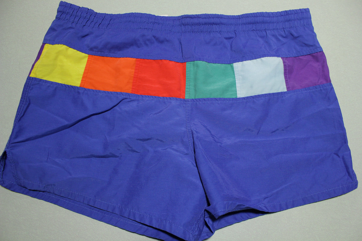 Golden Team Vintage 80's Multi Color Summer Shorts