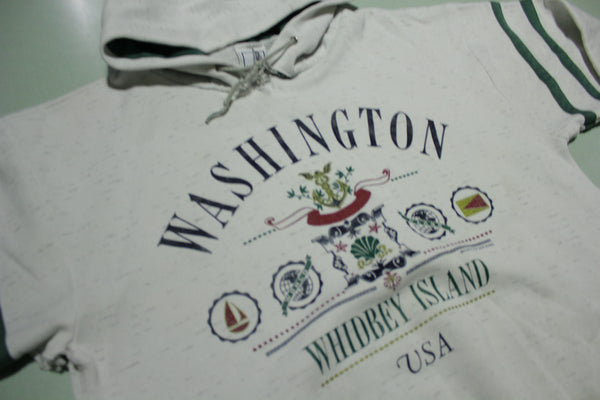 Washington Whidbey Island USA Vintage 90's Hoodie Sweatshirt