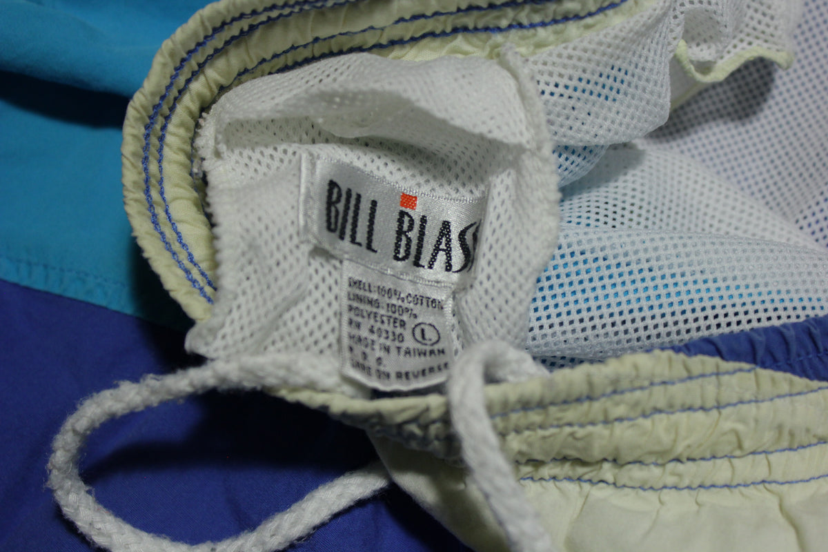 Bill Blass Vintage 80's Blue Beach Swimming Summer Shorts