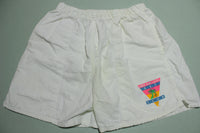 Cabo San Lucas Vintage 80's White Beach Swimming Summer Shorts