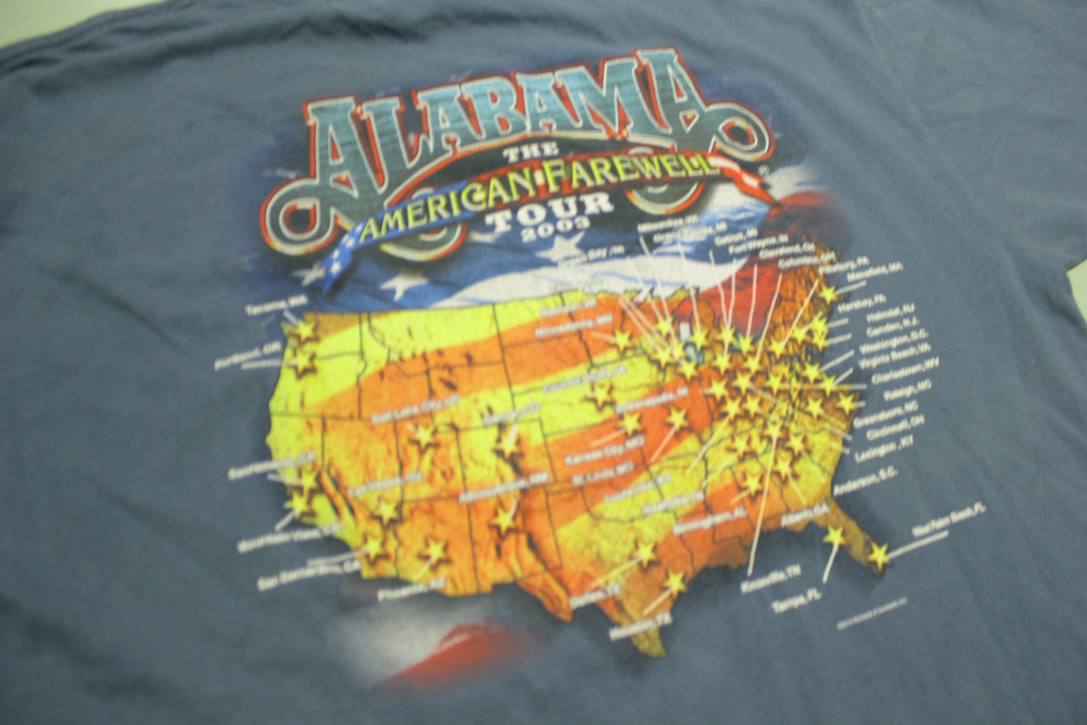 Vintage 2003 Alabama Fairwell offers Concert Tour Shirt