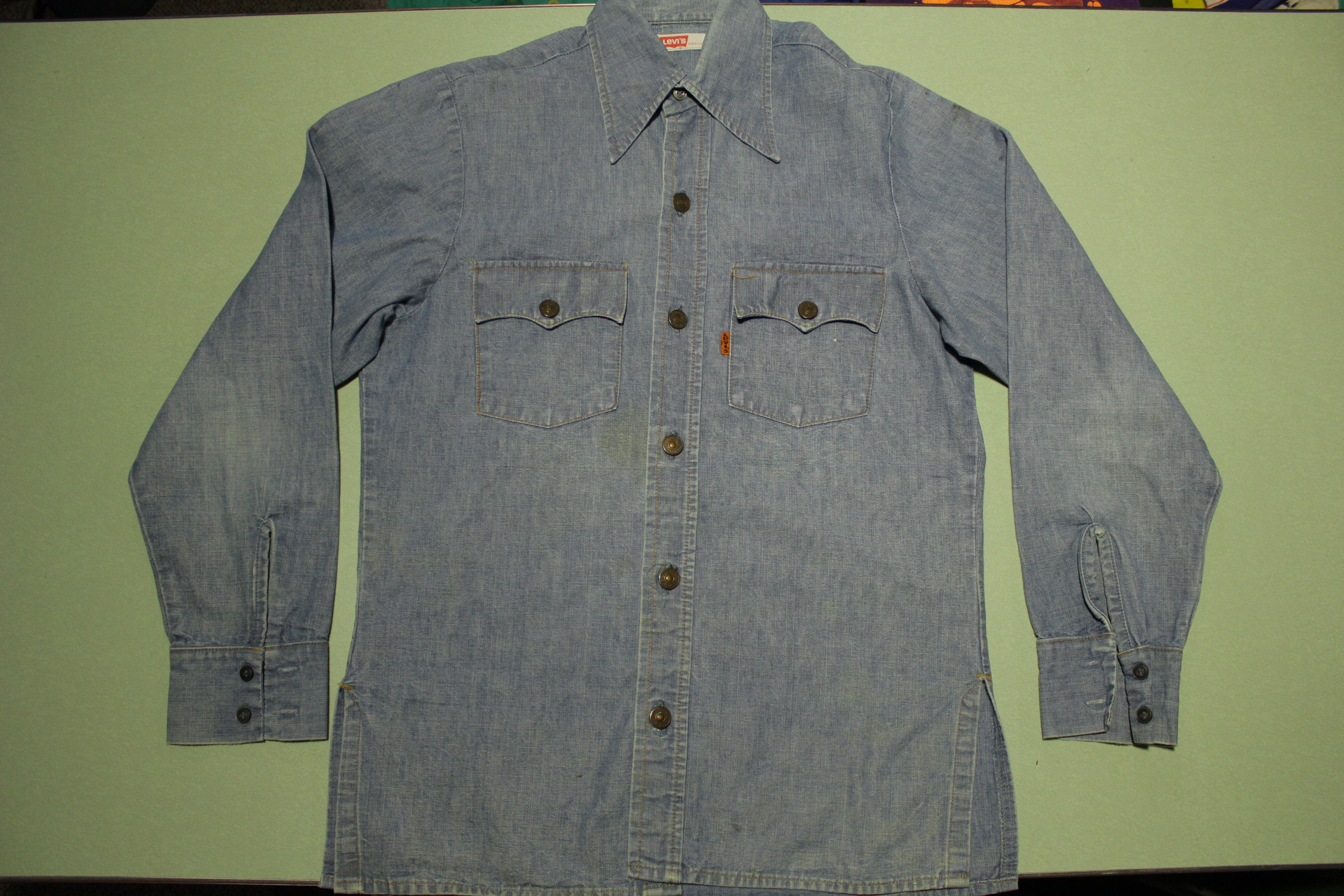 Vintage levis cheap button up shirt