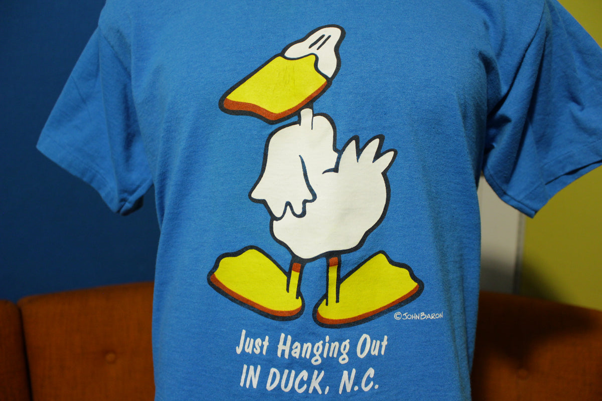 Just Hanging Out In Duck NC North Carolina John Baron 80s USA T-Shirt