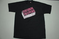 Natural Helpers Tri-Cities Vintage Sparkle Print Single Stitch 90s USA T-Shirt