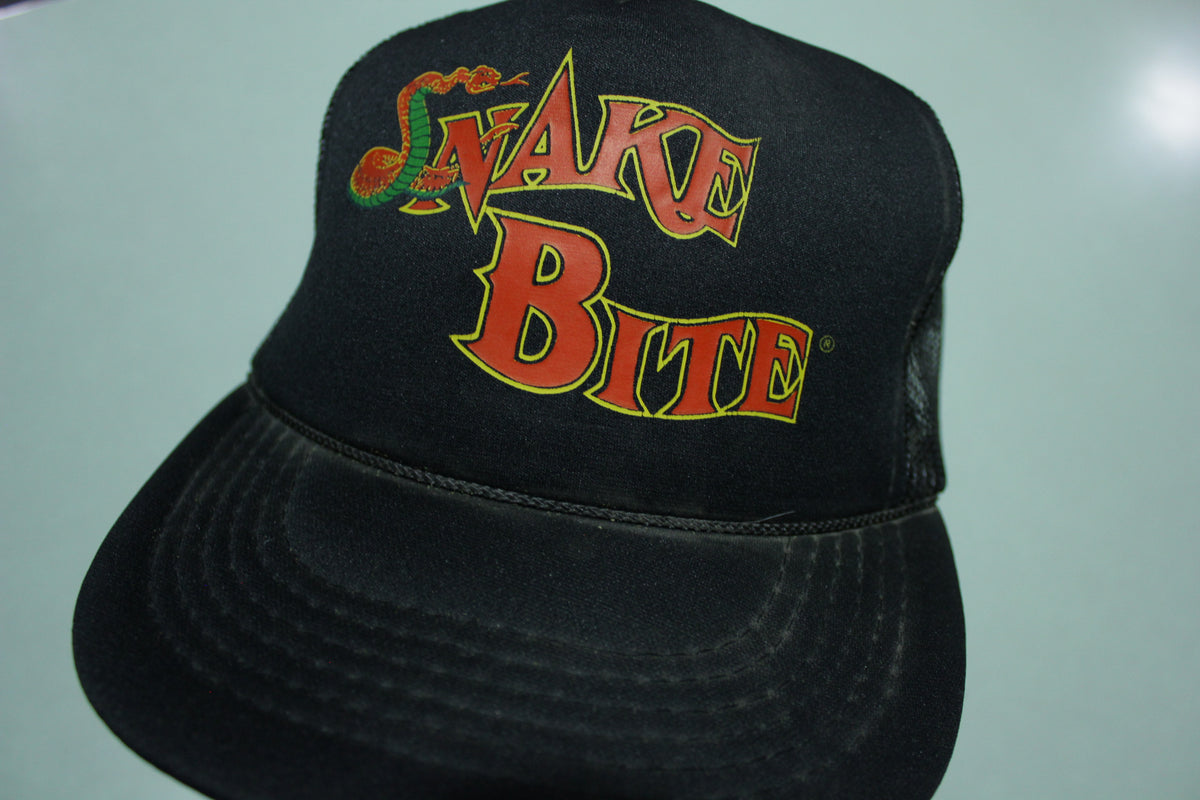 Snake Bite Vintage 80's Monster Trucker Snapback Adjustable Hat