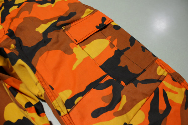 Rothco Camouflage Digital 6-Pocket Military Tactical BDU Cargo Orange Fatigue Pants