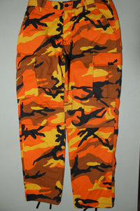 Rothco Camouflage Digital 6-Pocket Military Tactical BDU Cargo Orange Fatigue Pants