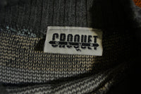 Croquet Club Teal Pink Grey Women's Cosby 80's Vintage Sweater Fairy Cute