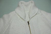 Hand Knit Ram's Head Heavyweight Mary Maxim Cowichan Curling Sweater Vintage 60s