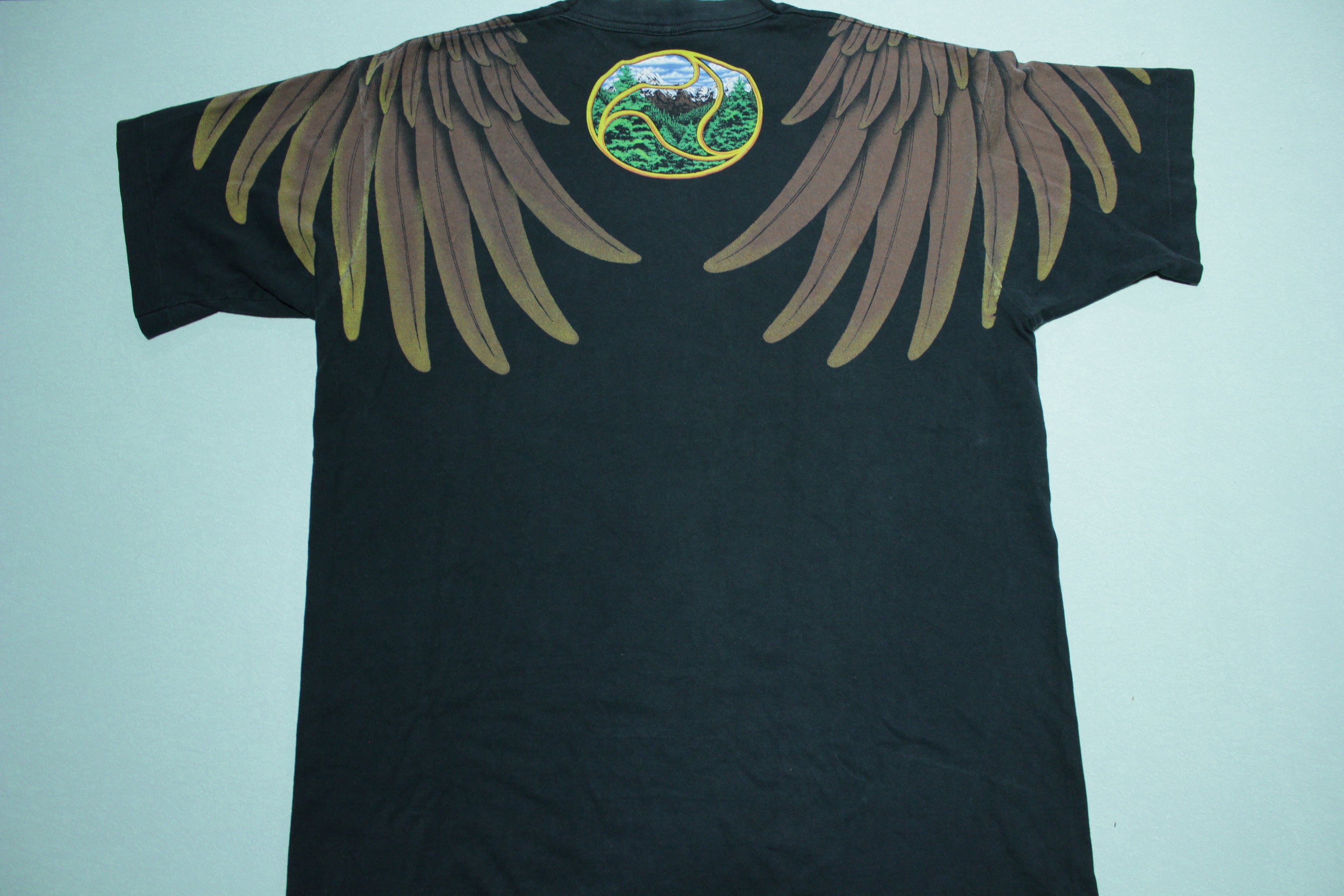 Vintage outlet 1994 Liquid Blue Rich Normandin Single Stitch Eagle Tee Size Large