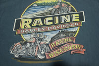 Harley Davidson 1996 Vintage Single Stitch Lone Survivor Made in USA Wolf T-Shirt