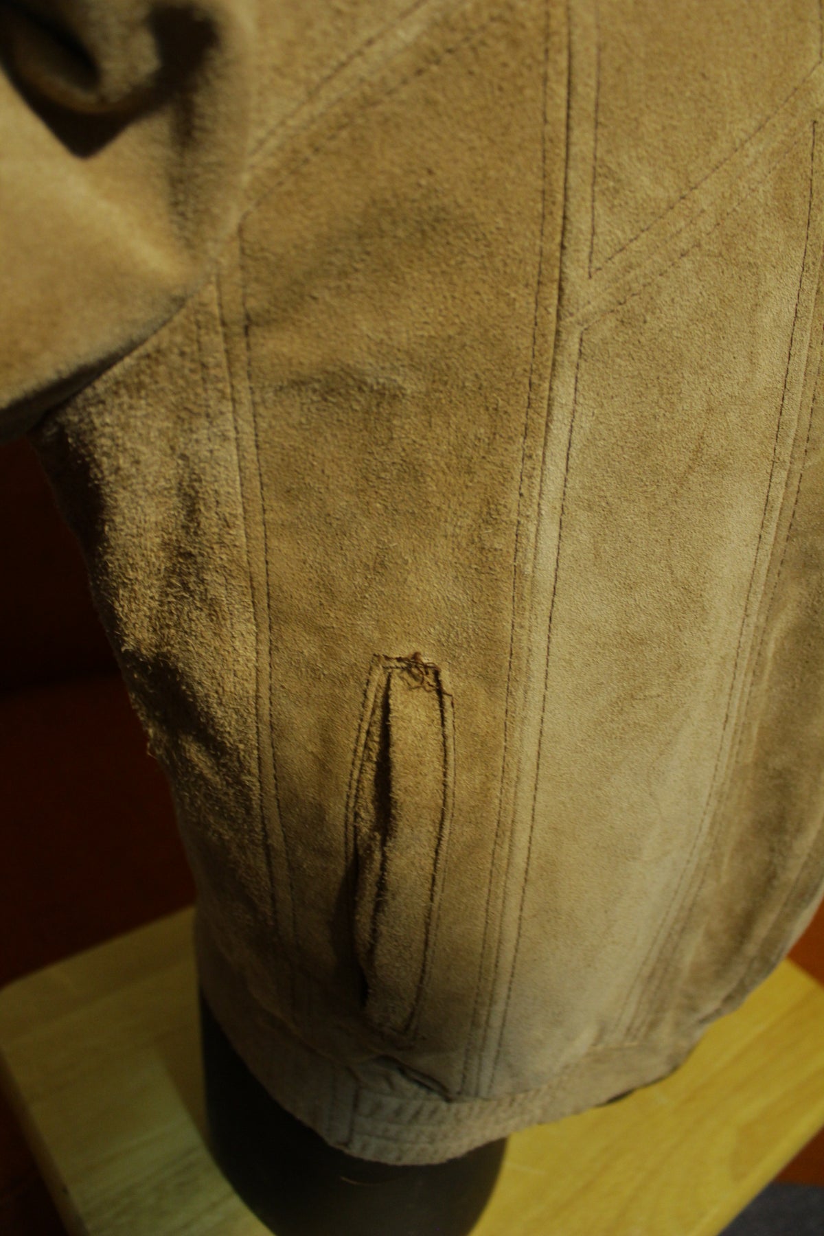 Genuine Leather Hecho En Mexico Vintage 70's Bomber Jacket Suede Coat