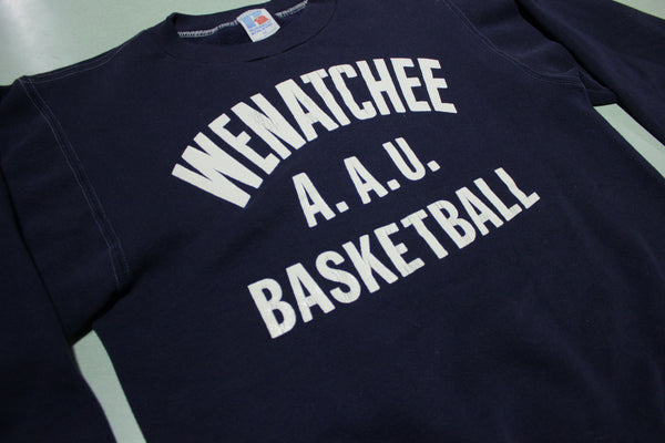 Wenatchee A.A.U Basketball Vintage 90's Russell Cut Off Sleeve Crewneck Sweatshirt