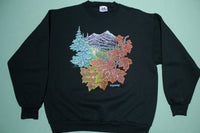 Wyoming Fall Leaves Nathan Maiden West 1992 Vintage 90's Tourist Crewneck Sweatshirt