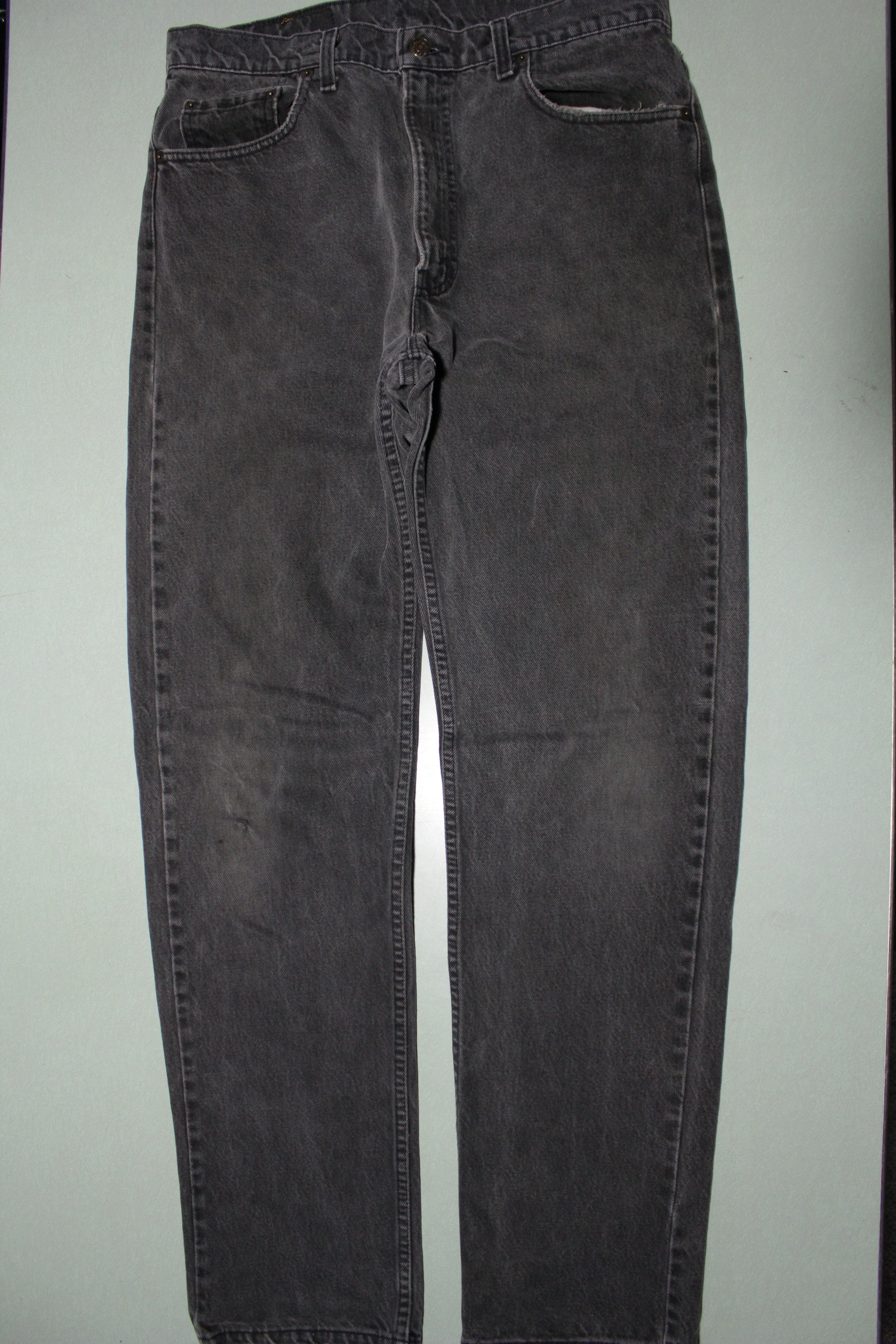 Edwin Jeans denim size 31 x 33 black faded casual straight leg - Helia Beer  Co