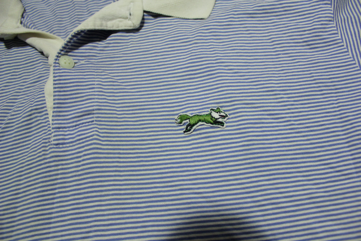JCPenney The Fox Collection Vintage 80's Striped Golf Tennis Polo Shirt