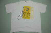 White Pine Mountain Bike Tour 1995 Vintage Oneita Art Tee Single Stitch T-Shirt