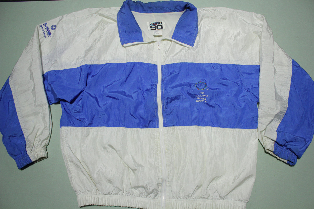 Goodwill Games Seattle 1990 Vintage 90s Color Block Windbreaker Track Jacket