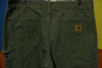 Carhartt B136 MOS 36x30 Washed Duck Work Pants NEW!! Canvas Double Knee