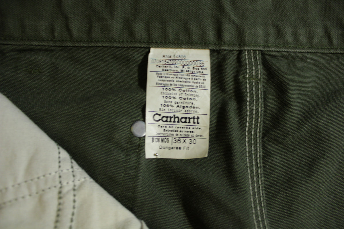 Carhartt B136 MOS 36x30 Washed Duck Work Pants NEW!! Canvas Double Knee