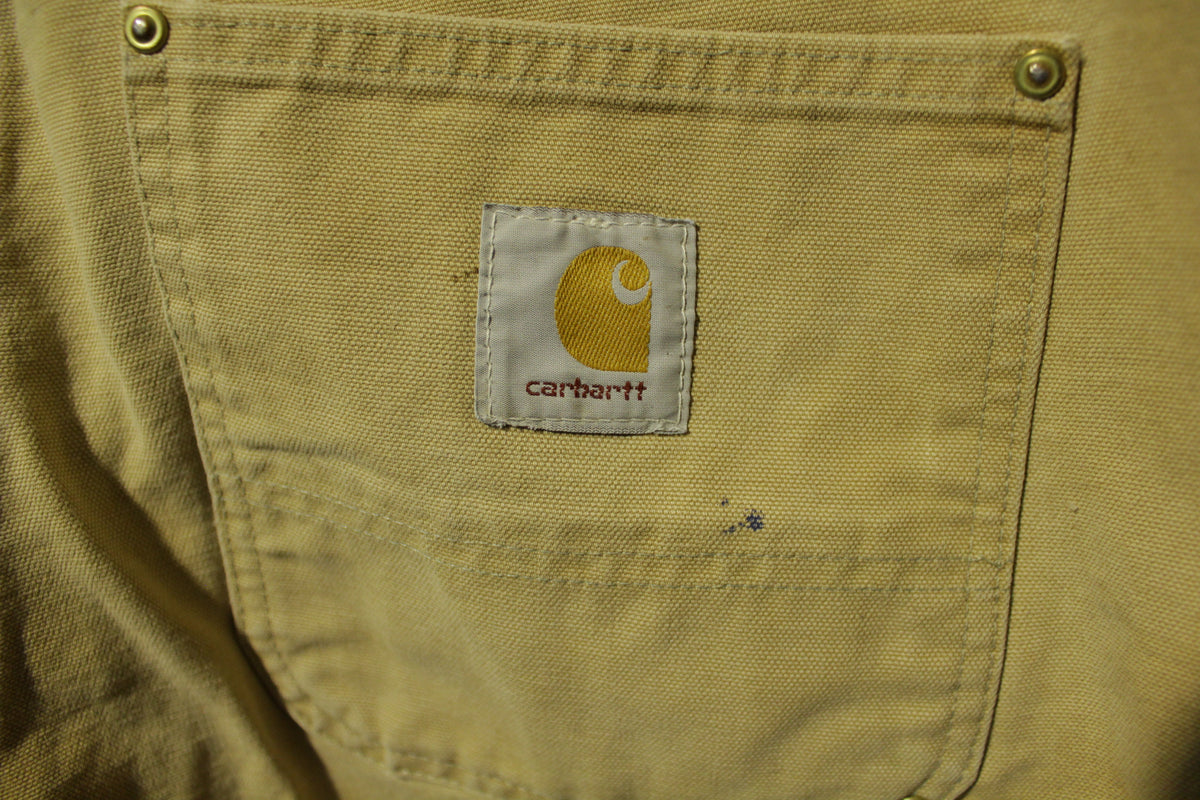 Carhartt 62W Vintage BRN Washed Duck Work Pants USA Union Made 36x29