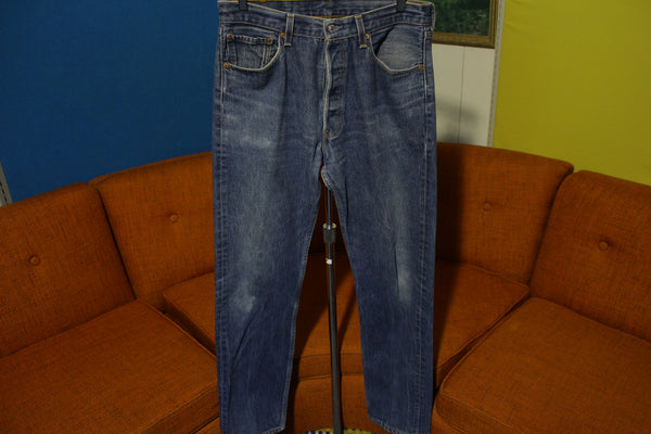 90s Levis 501 Button Fly Jeans. Vintage Grunge Punk Made in USA 501xx 32x32