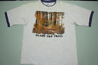 Glade Top Trail Buck Woods Habitat Scene Vintage 90s USA T-Shirt