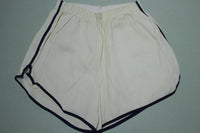 Vintage 70's 80's Nylon Striped Blank Running High School Gym Shorts