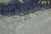 Anchor Blue Vintage Sun Moon 80's Made in USA Womens Denim Jean Shorts