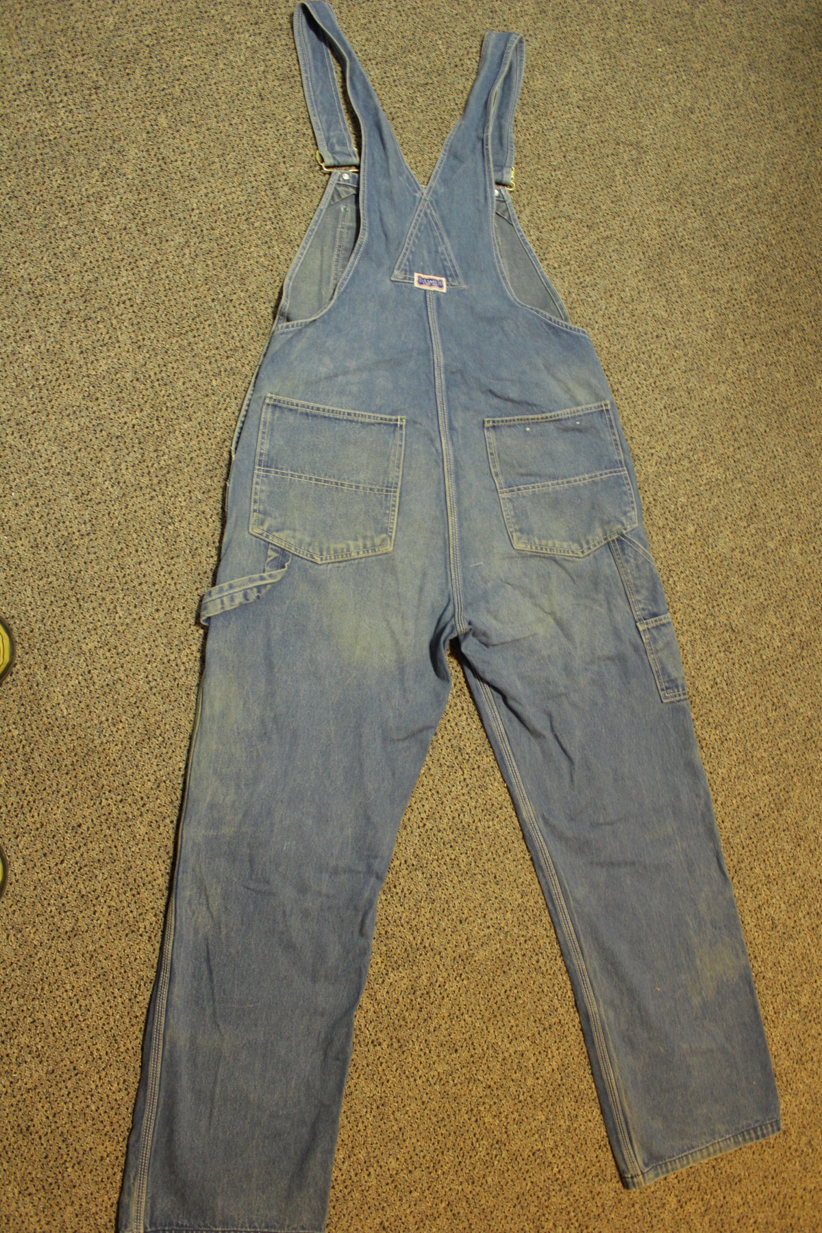 Big Smith 80's Vintage Denim Bib Overalls Men's Size 34x30 Work Clothes