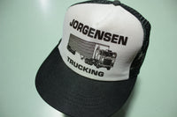 Jorgensen Trucking Semi Trailer Vintage 80's Trucker Snapback Adjustable Hat