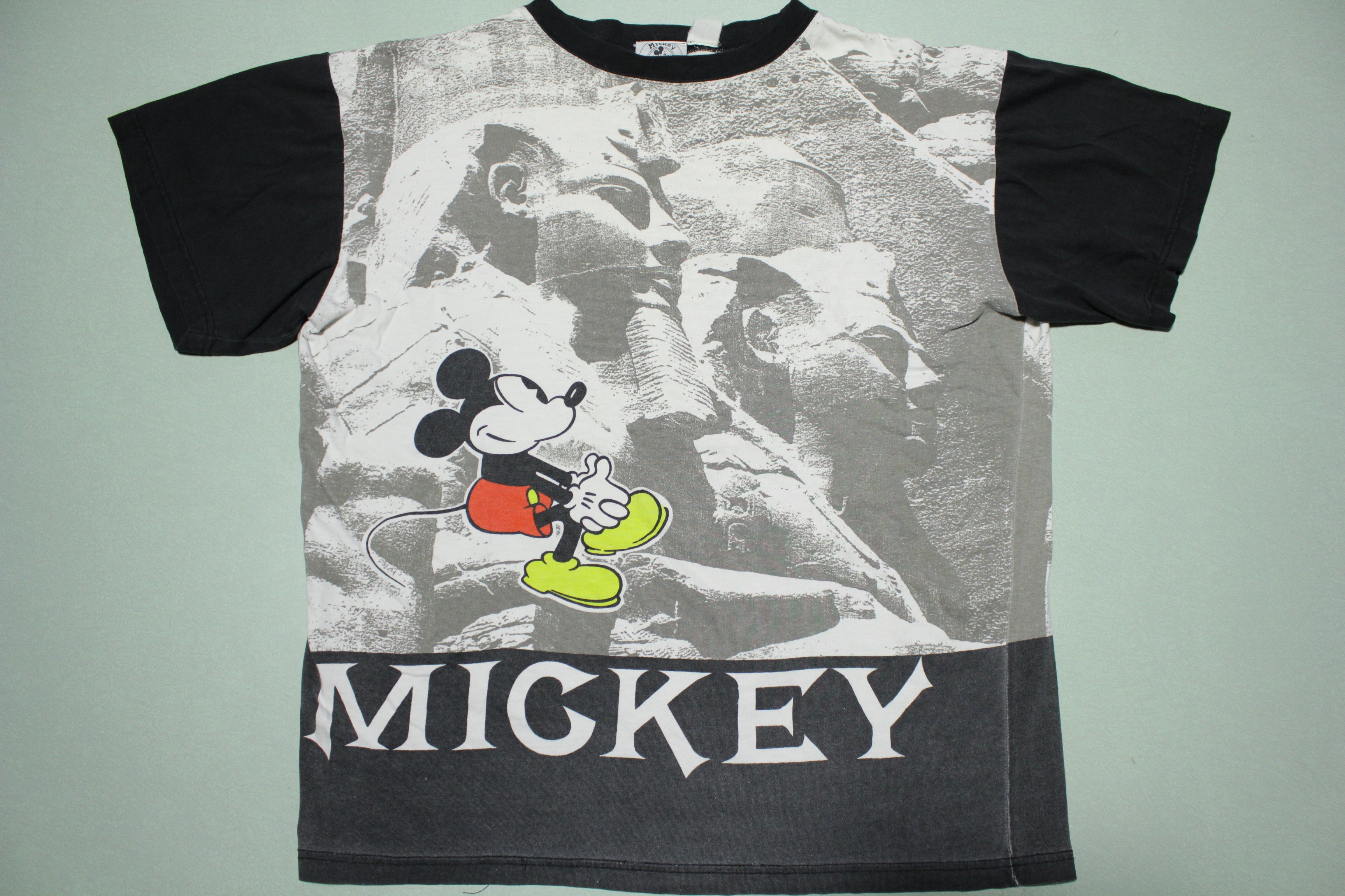 Mickey Mouse Disney Egyptian Sphinx All Over Print T-Shirt Vintage