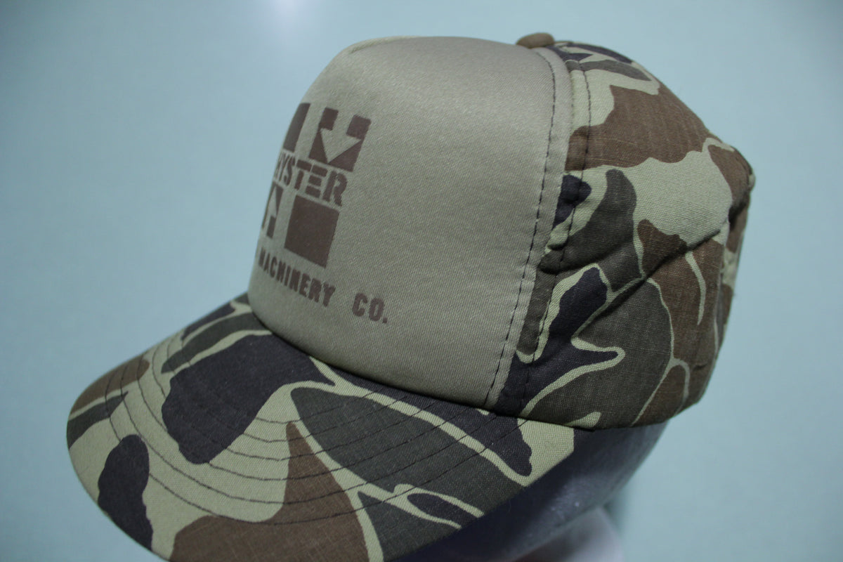 Hyster Arnold Machinery Co. Camo Vintage 80's Trucker Snapback Adjustable Hat