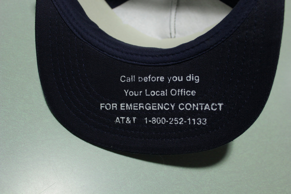 AT&T Oregon Call Before You Dig Vintage 80's Trucker Snapback Adjustable Hat