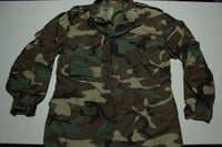 USGI Field Jacket Medium Short Woodland Camo BDU Cold Weather Army Coat 1989