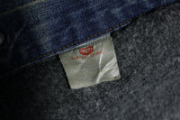 Levis Vintage Type 3 Troy Mills Blanket Flannel Lined 2 Pocket Denim 70s Jean Jacket