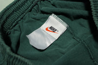 Nike Vintage 90s Green Swoosh White Tag Gym Track Shorts