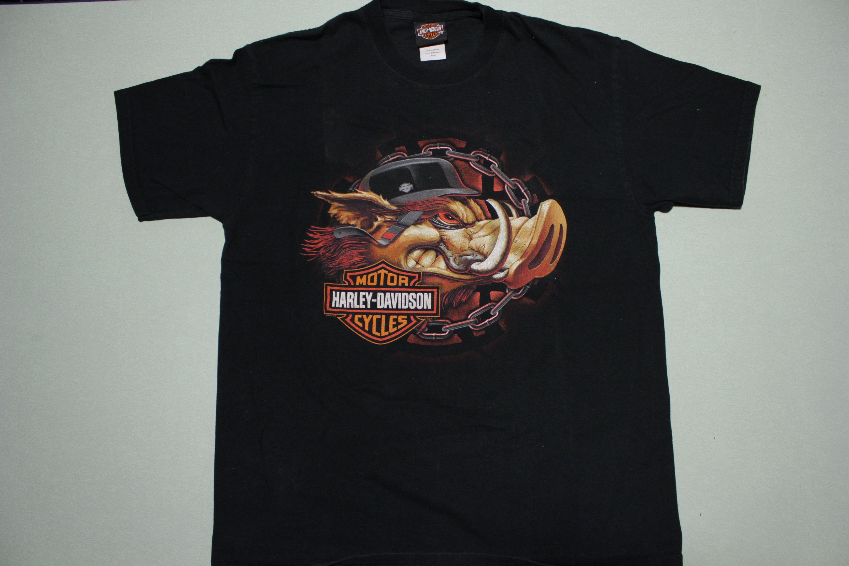 Harley Davidson Hog Hawg 2007 HD Motorcycle T-Shirt – The Fuzzy Felt