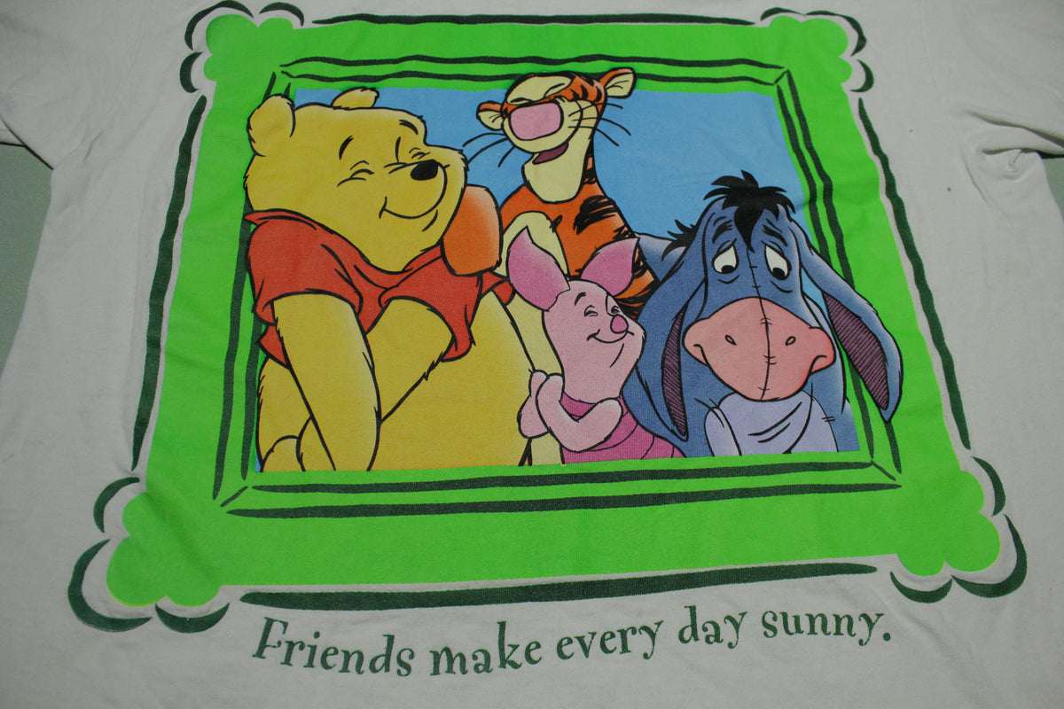 Pooh Tigger Eeyore Vintage 90s Group Picture Movie Friends Sunny Day T-Shirt
