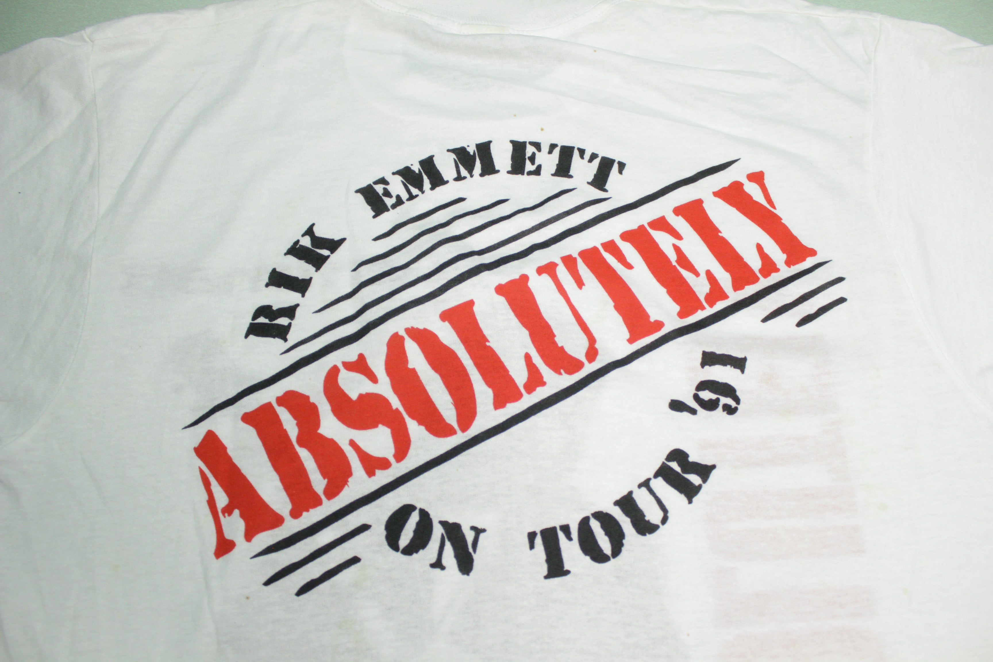 Rik Emmett Absolutely 1991 Vintage 90's Tour Ex-Triumph Single 