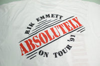 Rik Emmett Absolutely 1991 Vintage 90's Tour Ex-Triumph Single Stitch Concert T-Shirt