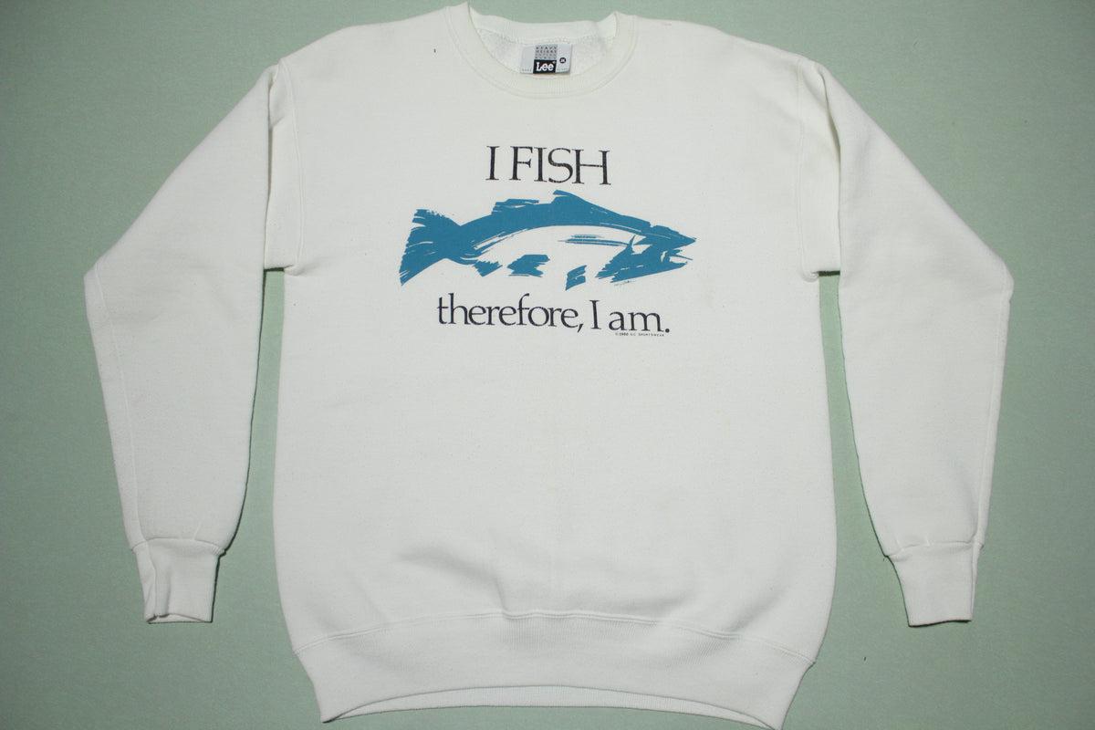 I Fish Vintage Lee Heavy Weight Made in USA Crewneck 90s Sweatshirt
