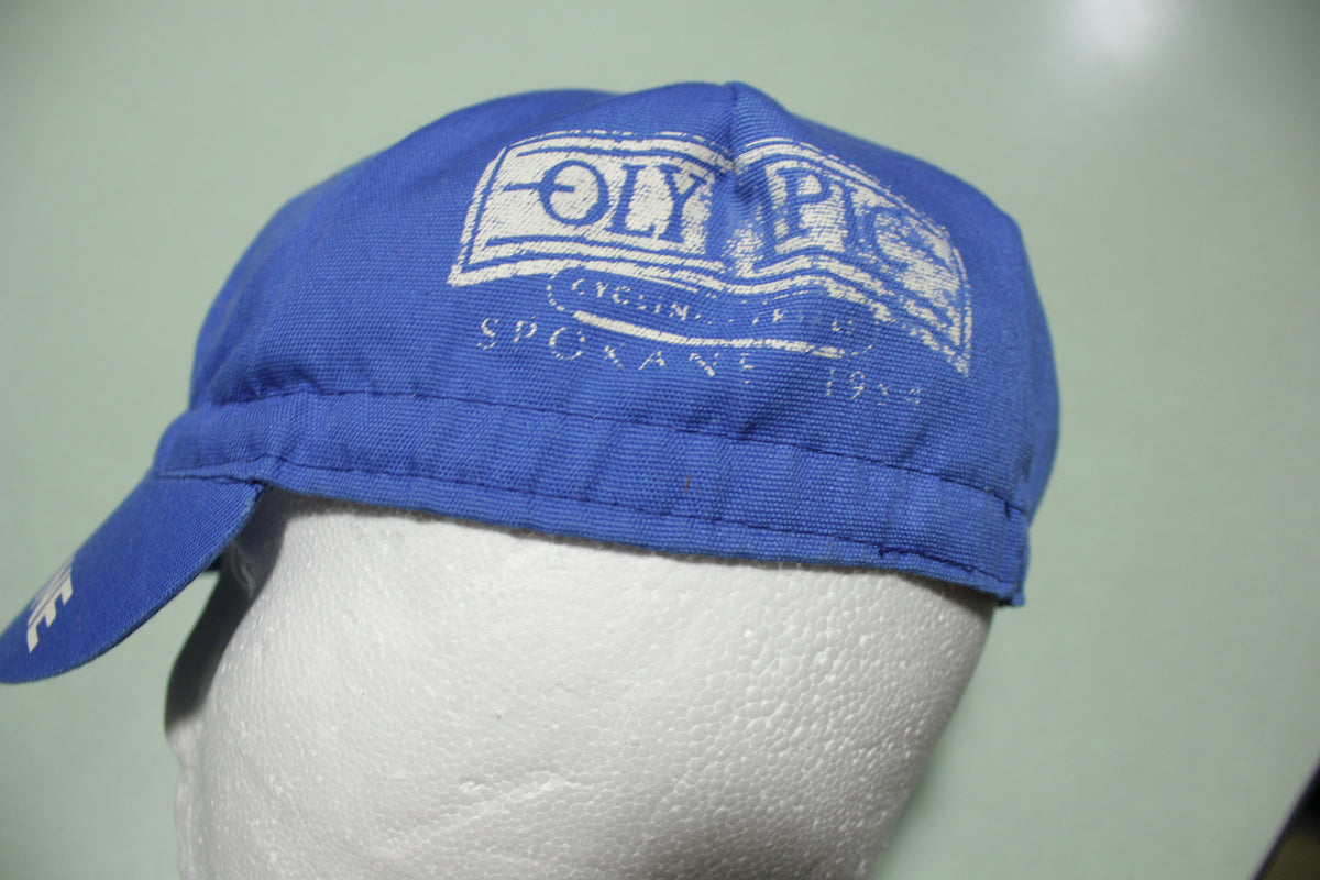 Spokane Olympic Bicycle Racing Striped Vintage 80s 1984  Adjustable Back Hat