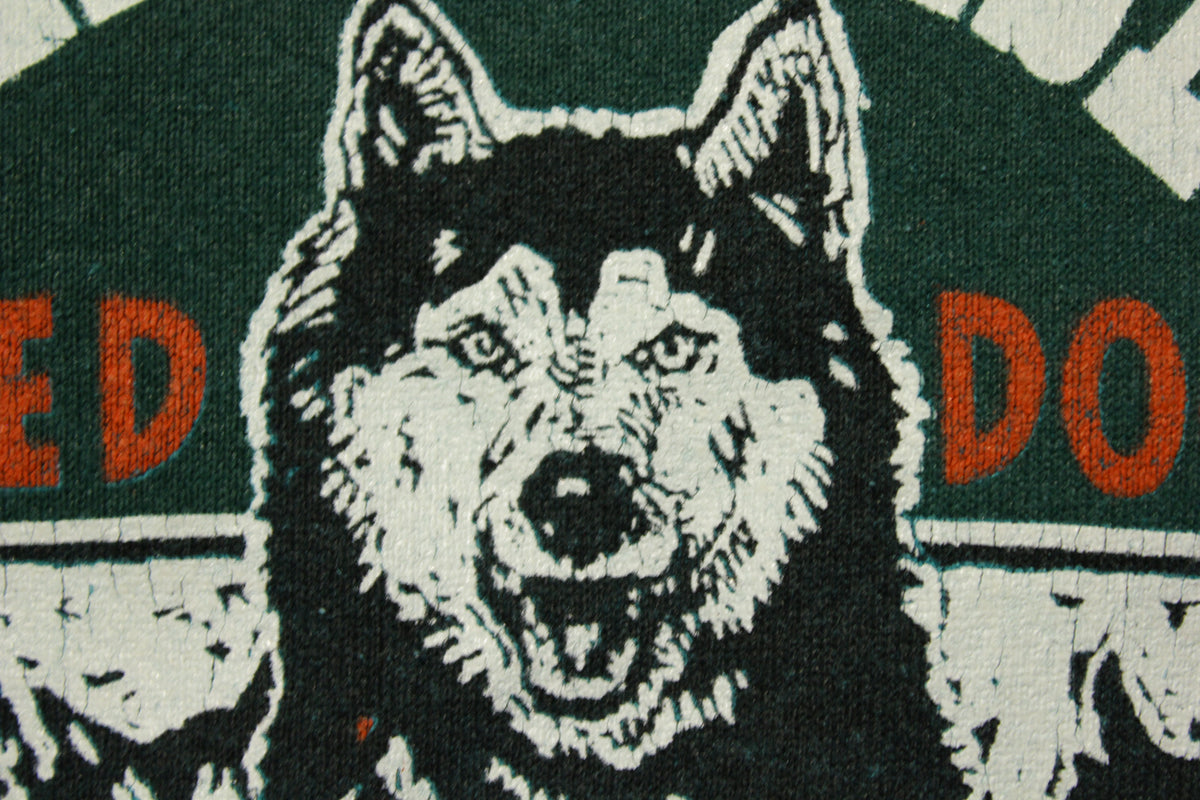 Seagram's Beargrease Sled Dog Marathon Vtg 80's Duluth Minnesota Sweatshirt USA