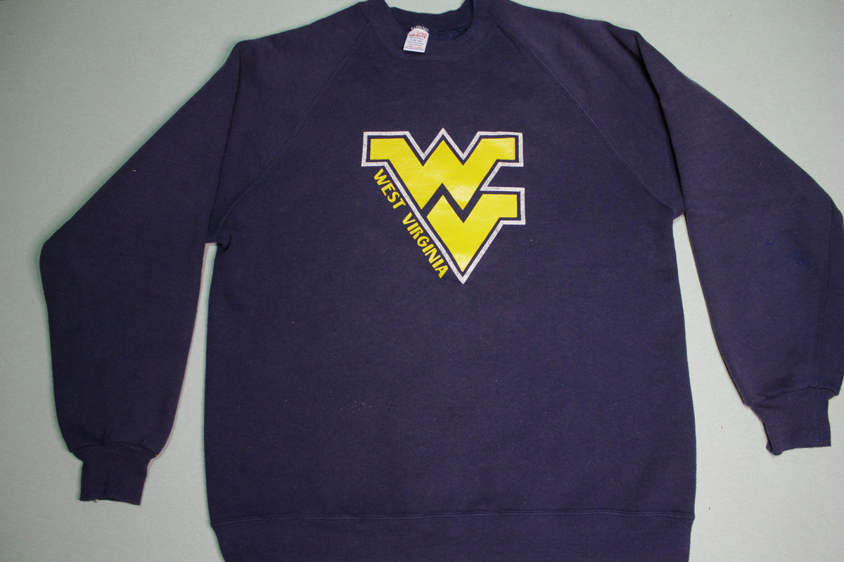 West Virginia Mountaineers Vintage 80's Russell Super Weights Collegiate Sweatshirt
