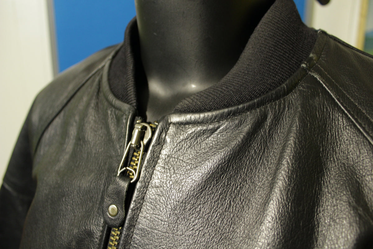 Harley Davidson Vintage 90 Years 1993 Leather Made In USA Jacket w/ Hanger