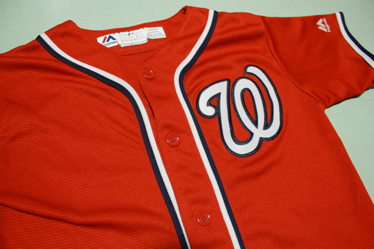 Buy the Mens Red Washington Nationals Bryce Harper #34 MLB Pullover Jersey  Size L