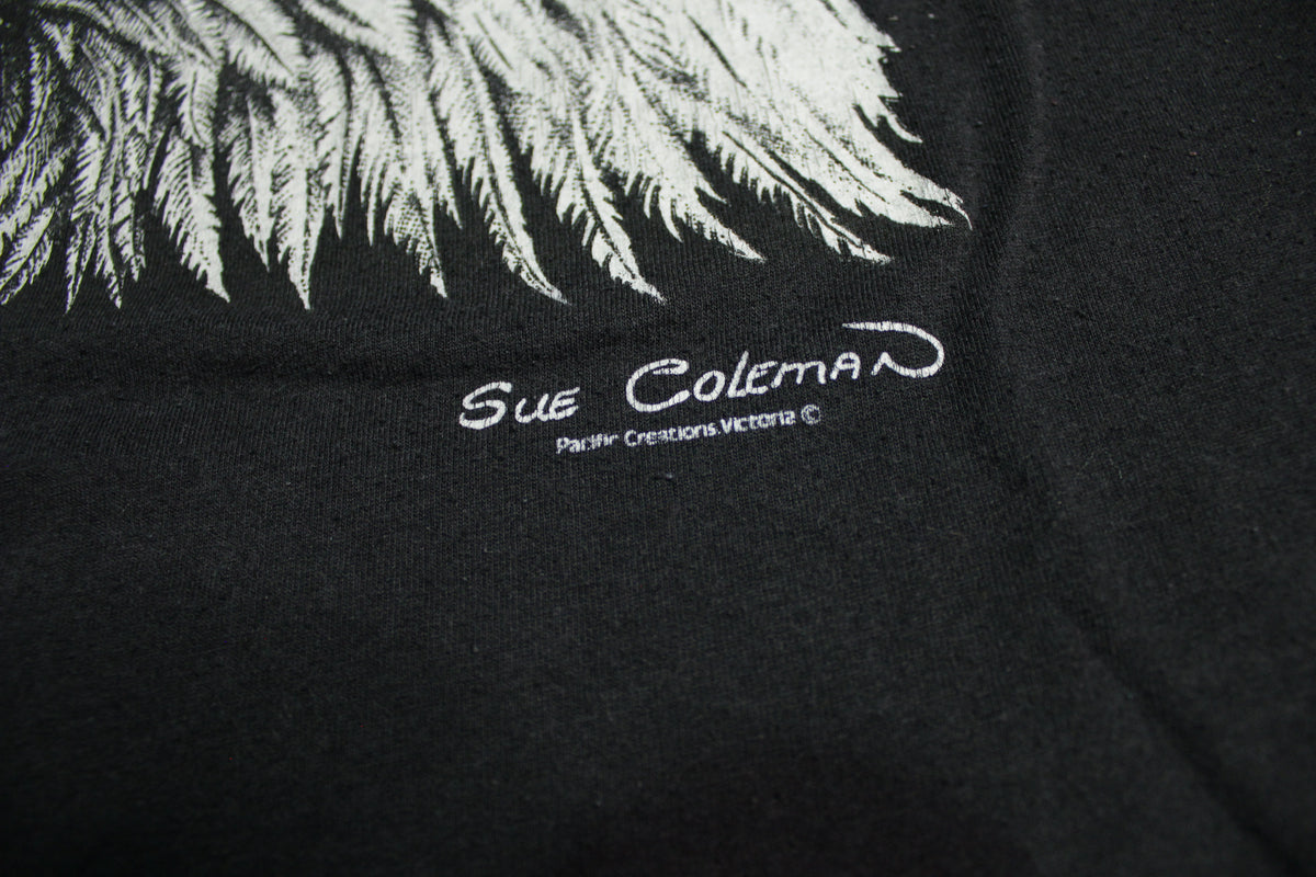 Sue Coleman Tribal Artist Bald Eagle Victoria BC Canada Single Stitch Tourist T-Shirt