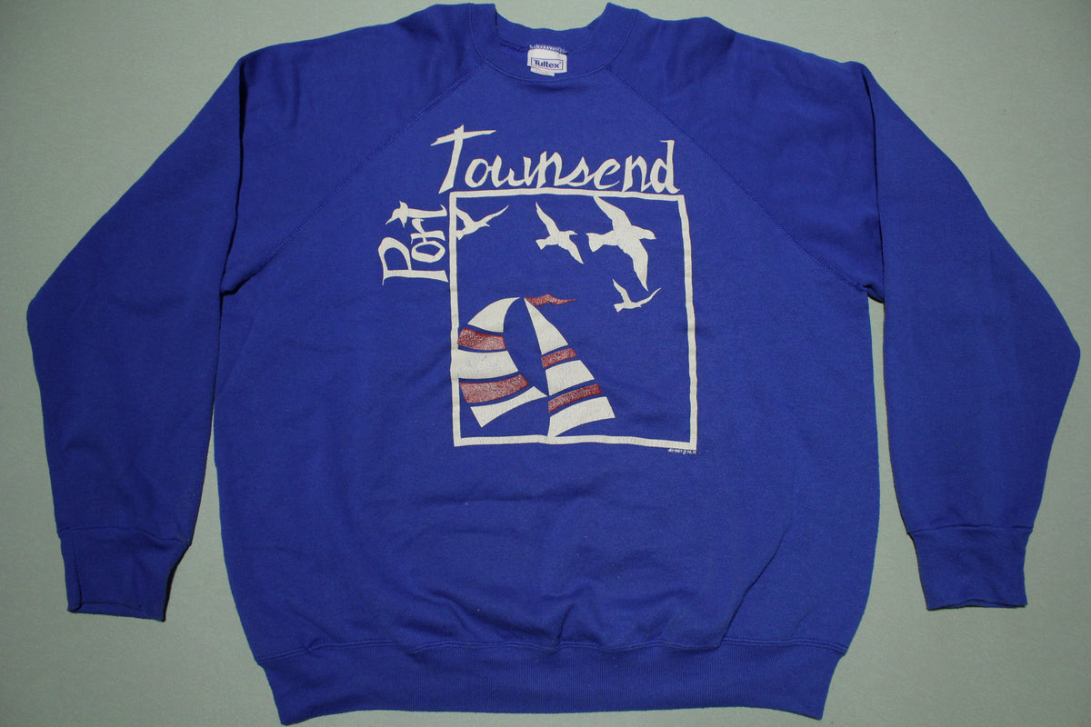 Port Townsend Washington 1987 Made in USA 80's Tultex Crewneck Sweatshirt