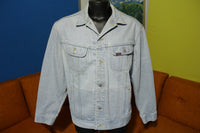 Lee Authentic Jean Jacket 90's Vintage Light Blue Wash Made in USA Trucker Coat